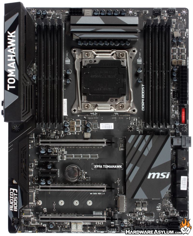 MSI X99A Tomahawk Motherboard Review - Motherboard Layout and Features
