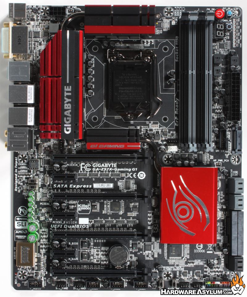Gigabyte Z97X Gaming G1 Motherboard Review - Board Layout and Features