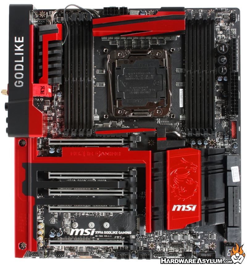 MSI X99A Godlike Gaming Motherboard Review - Board Layout and Features