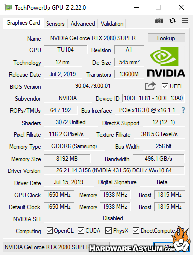 NVIDIA GeForce RTX 2080 Gaming Performance Benchmarks Unveiled